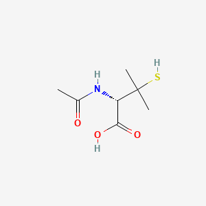 Chemical structure of N-acetyl-D-penicillamine