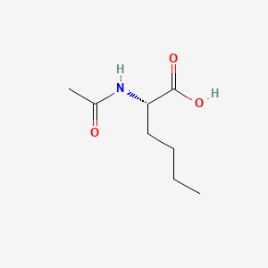 Chemical structure of (S)-2-Acetamidohexanoic acid