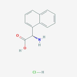 Chemical structure of (S)-Amino-naphthalen-1-yl-acetic acid hydrochloride