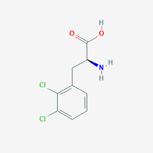 Chemical structure of (S)-2-Amino-3-(2,3-dichlorophenyl)propanoic acid