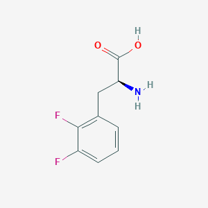 Chemical structure of 2,3-Difluoro-L-Phenylalanine