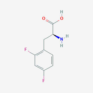 Chemical structure of 2,4-Difluoro-L-Phenylalanine