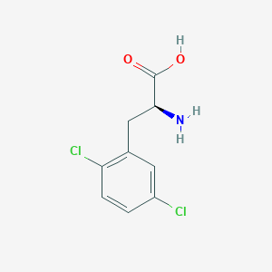 Chemical structure of (S)-2-Amino-3-(2,5-dichlorophenyl)propanoic acid