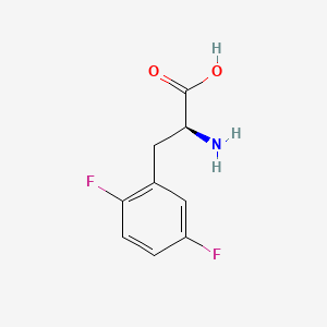 Chemical structure of (S)-2-Amino-3-(2,5-difluorophenyl)propanoic acid