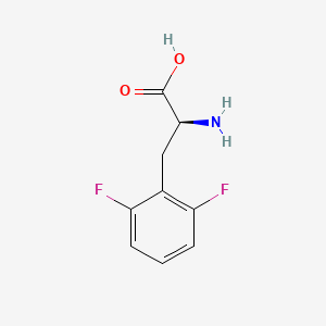 Chemical structure of 2,6-Difluoro-l-phenylalanine