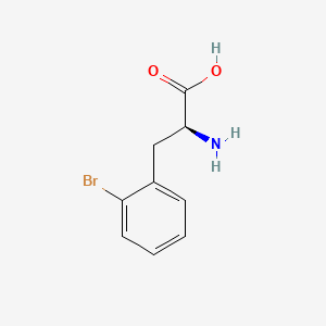 Chemical structure of 2-Bromophenylalanine