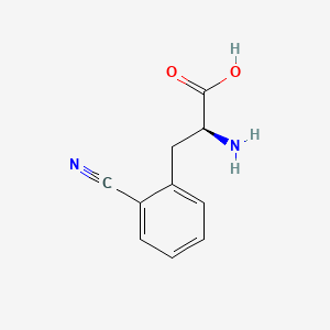 Chemical structure of L-2-Cyanophenylalanine
