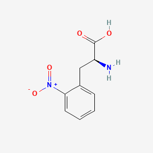 Chemical structure of 2-Nitrophenylalanine, DL-