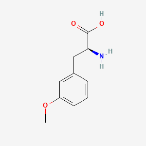 Chemical structure of 3-Methoxy-L-Phenylalanine