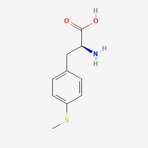Chemical structure of 4-(Methylsulfanyl)-L-phenylalanine