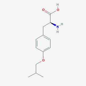 Chemical structure of O-(2-Methylpropyl)-L-tyrosine