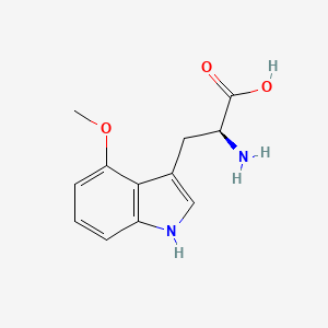 Chemical structure of 4-Methoxy-L-tryptophan