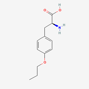Chemical structure of O-Propyl-L-tyrosine