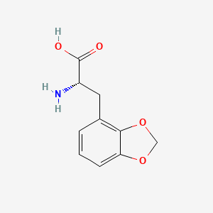 Chemical structure of (S)-2-Amino-3-(benzo[d][1,3]dioxol-4-yl)propanoic acid