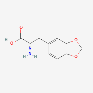 Chemical structure of (S)-2-Amino-3-(benzo[d][1,3]dioxol-5-yl)propanoic acid