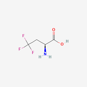 Chemical structure of (S)-2-Amino-4,4,4-trifluorobutanoic acid