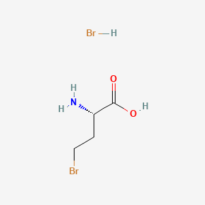 Chemical structure of (S)-2-amino-4-bromobutanoic acid hydrobromide