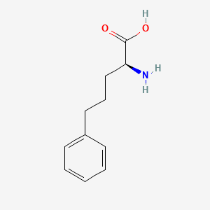 Chemical structure of L-2-Amino-5-phenyl-pentanoic acid