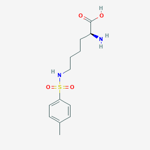 Chemical structure of (S)-2-Amino-6-(4-methylphenylsulfonamido)hexanoic acid