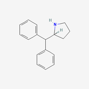 Chemical structure of (S)-2-Benzhydrylpyrrolidine