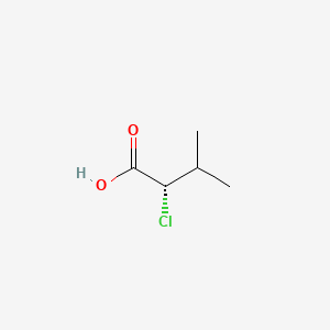 Chemical structure of (S)-2-Chloro-3-methylbutyric Acid