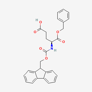 Chemical structure of Fmoc-Glu-Obzl