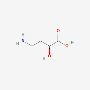 Chemical structure of 4-Amino-2-hydroxybutanoic acid
