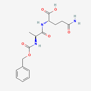 Chemical structure of Z-Ala-gln-OH