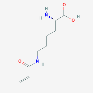 Chemical structure of (S)-6-Acrylamido-2-aminohexanoic acid