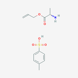 Chemical structure of (S)-Allyl 2-aminopropanoate 4-methylbenzenesulfonate