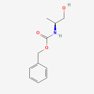 Chemical structure of (S)-Benzyl (1-hydroxypropan-2-yl)carbamate