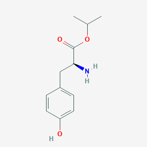 Chemical structure of (S)-Isopropyl 2-amino-3-(4-hydroxyphenyl)propanoate