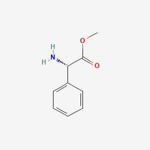 Chemical structure of Methyl phenylglycinate, L-