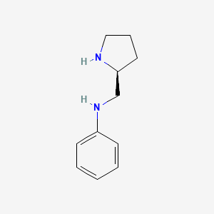 Chemical structure of (S)-N-(Pyrrolidin-2-ylmethyl)aniline