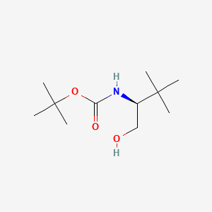 Chemical structure of (S)-(-)-N-Boc-tert-leucinol