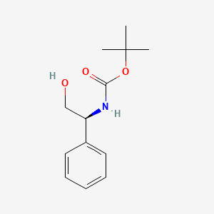 Chemical structure of (S)-tert-Butyl (2-hydroxy-1-phenylethyl)carbamate
