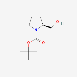 Chemical structure of (S)-(-)-N-Boc-prolinol
