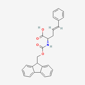 Chemical structure of Fmoc-L-Styrylalanine