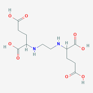 Chemical structure of (S,S)-N,N'-Ethylenediglutamic acid