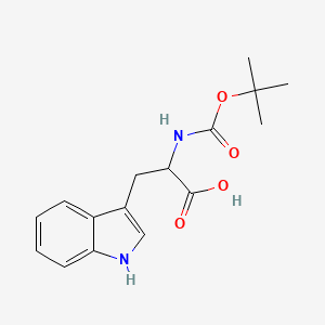 Chemical structure of (tert-Butoxycarbonyl)tryptophan