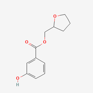 Chemical structure of Tetrahydro-2-furanylmethyl 3-hydroxybenzoate