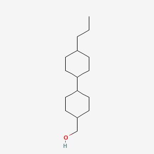 Chemical structure of (trans,trans)-4'-Propyl[1,1'-bicyclohexyl]-4-methanol