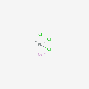 Chemical structure of (Trichloroplumbyl)cesium