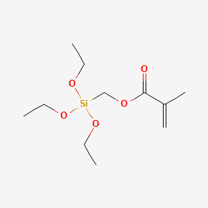 Chemical structure of (Triethoxysilyl)methyl methacrylate(stabilizedwithMEHQ)