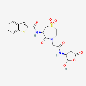 Chemical structure of (Z)-4-((4-(diethylamino)-2-hydroxyphenyl)diazenyl)-5-hydroxynaphthalene-2,7-disulfonic acid
