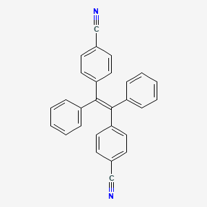 Chemical structure of 4,4'-(1,2-Diphenylethene-1,2-diyl)dibenzonitrile