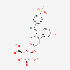 Chemical structure of Sulindac-sulfone-glucuronide
