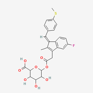 Chemical structure of Sulindac sulfide glucuronide