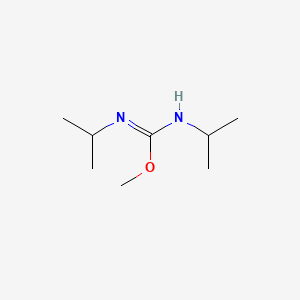 Chemical structure of O-methyl-N,N'-diisopropylisourea