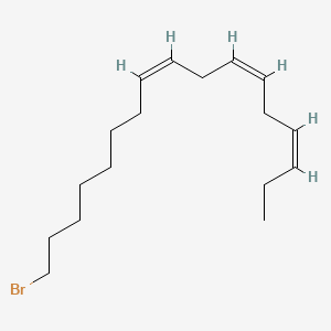 Chemical structure of (Z,Z,Z)-17-Bromo-3,6,9-Heptadecatriene